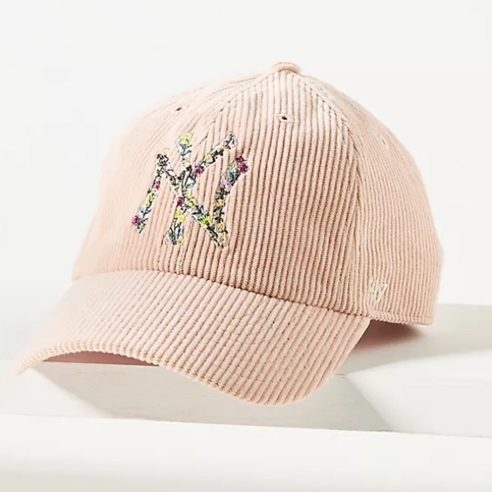 Anthropologie 47 NY wildflower cord cap NWT $68
